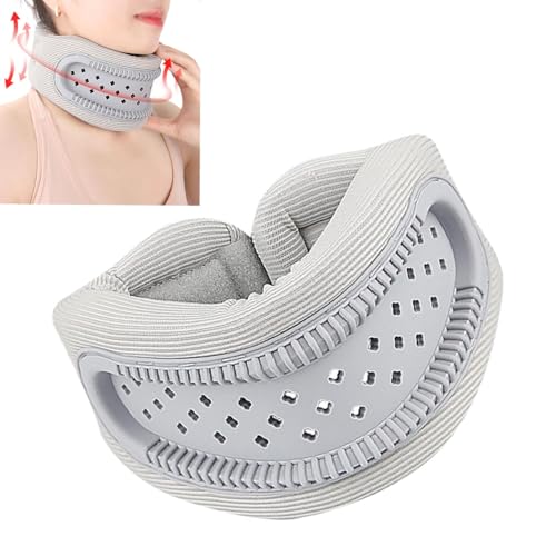 BOOM Neck Collar, Soft Foam Neck Brace for Neck Pain Relief and Support, Sleep Snoring Neck Brace, Adjustable Neck Brace Keeps Vertebrae Stable and Aligned