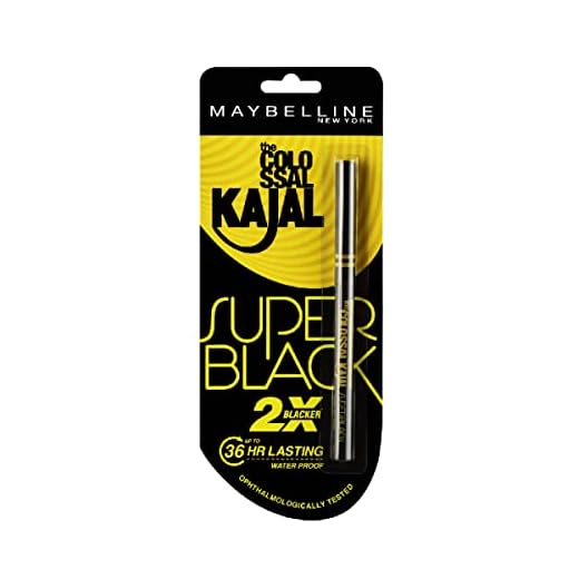 Maybelline New York New The Colossal Kajal - Super Black (2X Blacker) Waterproof 16Hours Intense.