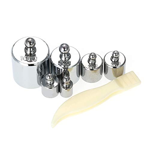 KKmoon 6 pcs Peso 5g 10g 2x20g 50g 100g Gramas de Precisão de Calibração Pesos Kit Conjunto Total de