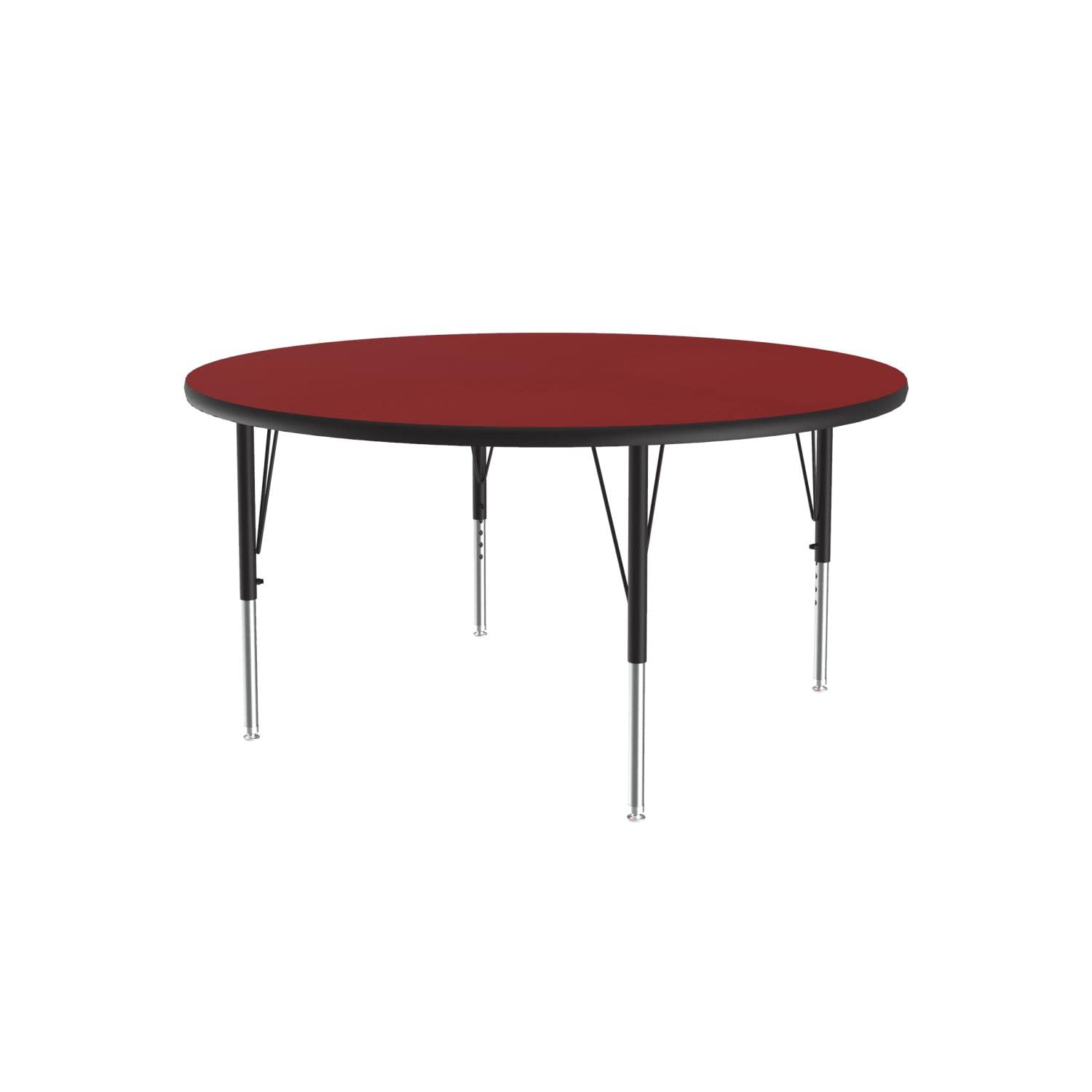 Correll A42-Rnd-35 Round Activity Tables - Standard Legs - Red