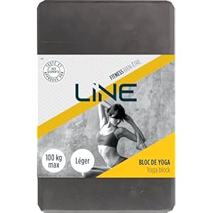 BRIQUE DE YOGA – YOGA BLOCK – PILATI, YOGA, FITNESS – LINE, Grigio
