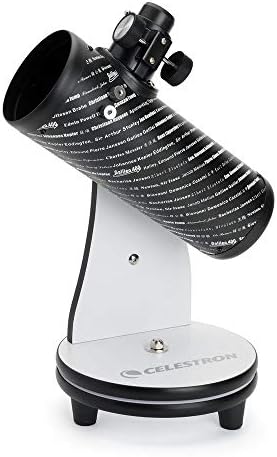 Celestron – 76mm Classic FirstScope – Compact and Portable Tabletop Dobsonian Telescope – Ideal Telescope for Beginners – Features Notable Astronomers and Scientists – BONUS Astronomy Software Package
