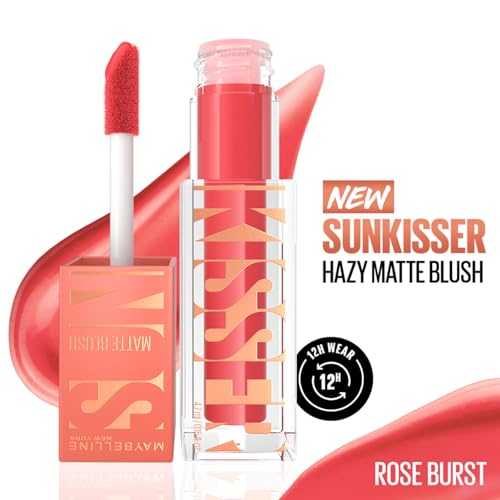 Image of Maybelline New York Sunkisser Hazy Matte Blush, Rose Burst | 12H longwear
