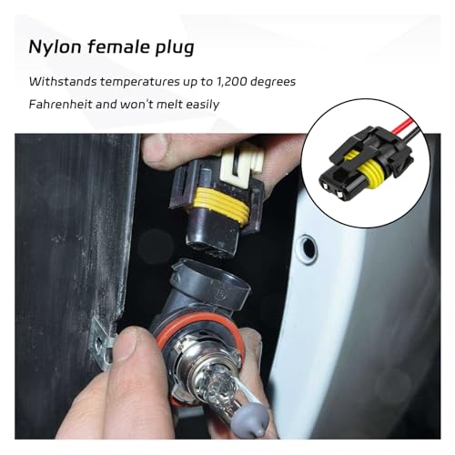 Suvnie SUVNIE-1288FA 2 Pcs 9005 9006 9012 Hb3 Hb4 Female Adapter Wiring Harness Sockets Wire, Car Lampholder Wire For Headlights And Fog Lights thumb #2