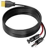FOSSiBOT Spina solare su cavo XT90, 14 AWG, cavo di ricarica solare XT90, cavo di prolunga compatibile con FOSSiBOT F2400 F3600 Pro Powerstation
