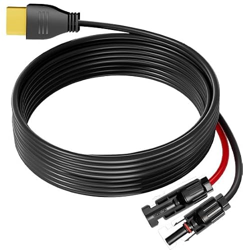 FOSSiBOT Solarstecker auf XT90 kabel 14AWG Solarladekabel XT90 Verlängerungskabel Kompatibel 5M für FOSSiBOT F2400 F3600 Pro Powerstation