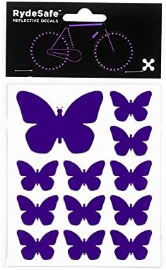 RydeSafe Reflective Decals - Butterflies Kit (Violet)