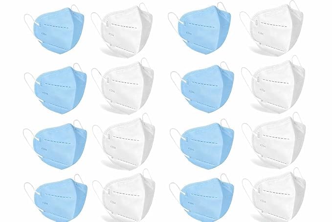 Image of N95 Mask White & Grey combo for Adult Reusable & Washable Certified by ISO CE