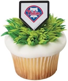 MLB Philadelphia Phillies Cupcake Rings - 24 ct