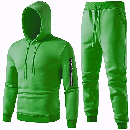 Insenver Men’s Tracksuits 2 Piece Outfit Sweatsuits For Men Casual Hoodie Sports Jogging Suits Sets (Army Green, 3Xl) #TOP2