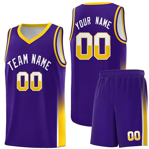 Personalized Your Own Team Basketball Jersey and Shorts Custom Sports Uniform with Name Number Logo for Men Youth