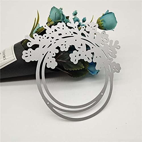 Flower Leaf Die Cuts,Flower Cutting Dies Cut Stencils for DIY Scrapbooking Photo Album Decorative Embossing Paper Dies for Card Making Templated (Circle Flowers Lace) - Image 3