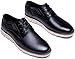 Jousen Mens Casual Shoes Simple Comfortable Casual Dress Shoes for Men (AMY9008A Black 12)