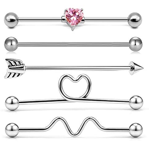 Briana Williams 5 unids Industrial Piercing Bars Cover