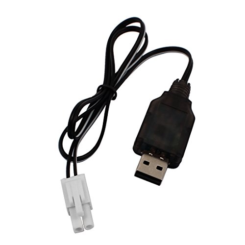 uxcell EL-2P Reverse USB Charging Cable for RC Car 7.2V 250mA Ni-MH Ni-CD Battery