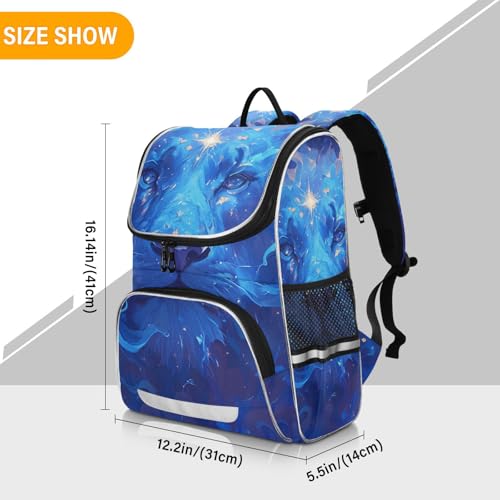 Mochila de viaje infantil para excursiones con estampado de león 3