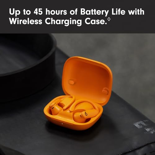 Beats Powerbeats Pro 2 - Wireless Noise Cancelling Workout Earbuds with Secure- Fit Earhooks, Up to 45-Hour Battery with Charging Case, Sweat & Water Resistant, Heart Rate Monitoring - Electric Orange - Image 7