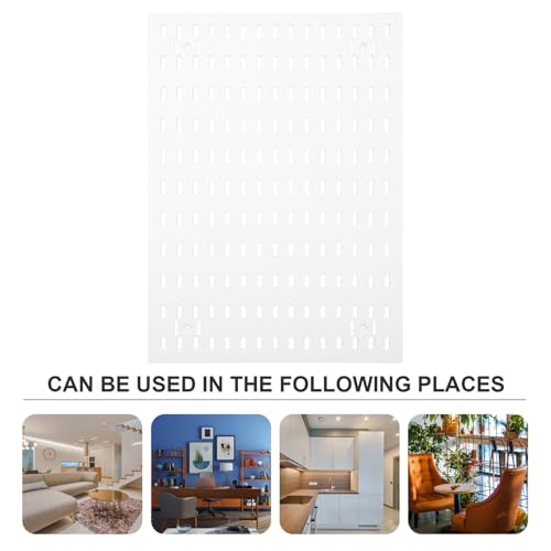 Pegboard mural blanc multi-usage en plastique grand format facile à installer - 7