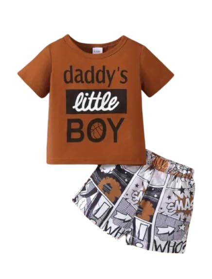Shree Shyam Creations Kids Clothes for Boys | Printed Round Neck Half Sleeve Casual Summer Wear for Baby Boys-image-6