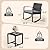 Qsun 3 Pieces Patio Furniture Set Rocking Bistro Set Outdoor Rattan Conversation with Coffee Table for Garden Balcony Backyard Poolside (Grey Cushion)