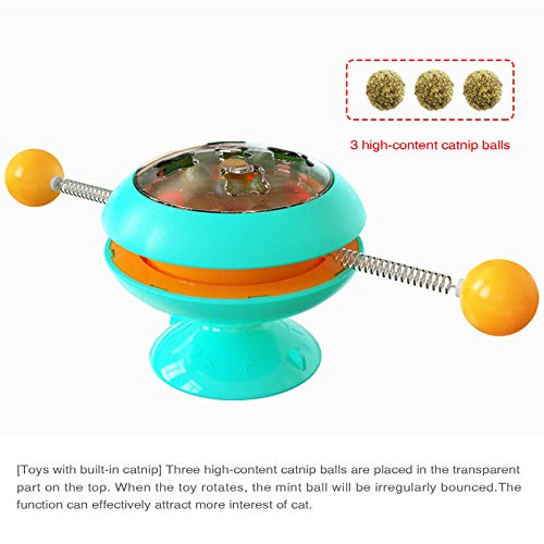 Gyro Bola Brinquedos do gato, Girar Moinho Toy Cat, Formação engraçado Interativo Pet Toy Play Bola