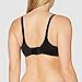 Maidenform Womens Comfort Devotion T-shirt Bra, Underwire Full Coverage For Bras, Black/Body Beige Lining, 36C US