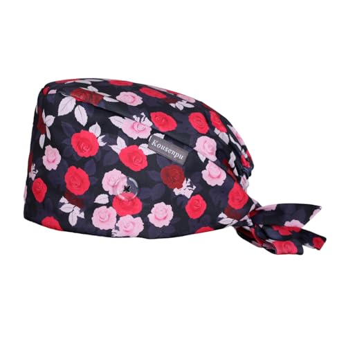 Image of Kousenpu Scrub Caps for Men, Adjustable Surgical Cap, Breathable Medical Hat for Doctors, Nurses & Healthcare Professionals
