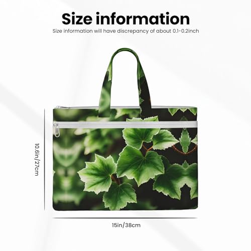 Ivy Blossoms Tree Canvas Document Bag Briefcase For Professionals And Executives4