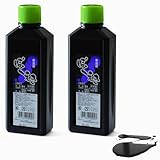 JapanBargain 1980 Japanese Sumi Ink, Deep Black Calligraphy and Brush Painting Ink, 6 fl.oz (180cc) Artist-Grade India Ink, Made in Japan, 2 Pack