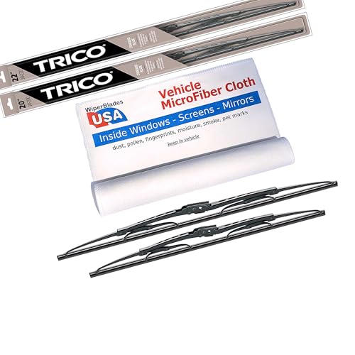 WiperBladesUSA Wiper Set compatible with Ford Mustang 2007 Shelby GT500 (Set of 2) Wiper Blades