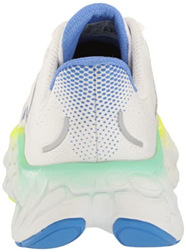 New Balance Women's Fresh Foam X More V4 Running Shoe, White/Cobalt, 9 #TOP2
