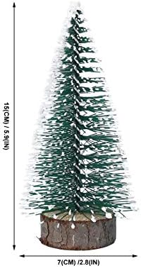 Ounona 6pcs Mini Christmas Tree Christmas Table Decoration Christmas Decoration
