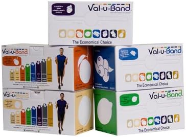 Fabrication Enterprises Banda de ejercicio Val-u-Band 6 Yardas 5 Piezas