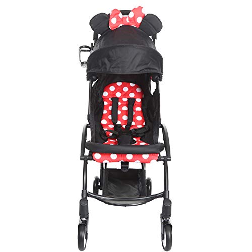 Image of Tiffy & Toffee Portable Clever Baby Stroller, Black /Red