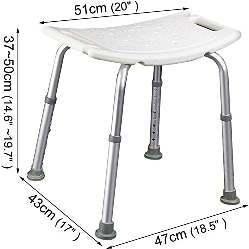 Tabouret de douche handicapé assis réglable hauteur 51cm