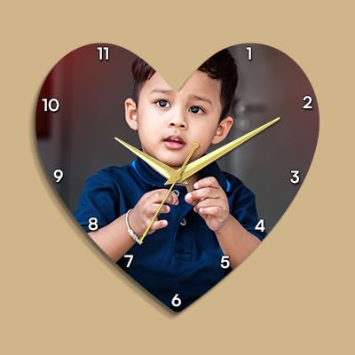 Printshoppy Personalized Photo Wall Clocks Acrylic Photo Wall Clocks 11 Inch x 11 Inch : The personalized Clock for Your Sweet Home is ideal for gifting your loved ones (Love shape) (B0CHYKHZ29) Amazon Price History, Amazon Price Tracker