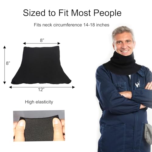 Welding Neck Protector, Neck Protection Welding Helmet Neck Gaiter, Cut & Scratch Resistant Neck Guard, Heat & Flame & Fire Proof Neck Cover for Welding, Firefighting, Motocycle-Welder Gifts3