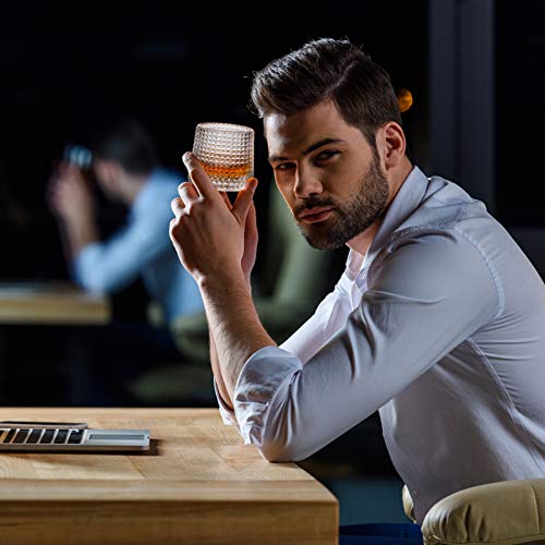 Copos de Whisky de Cristal HEMOTON Copos de Uísque, Copo de Vinho, Copo de Bebida, Copo de Água