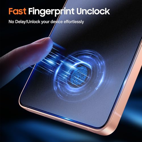 Image of UniqueMe for S26 Matte Screen Protector - 2 PACK Tempered Glass for Samsung Galaxy S26,[Anti-Glare & Anti-Fingerprint] Fingerprint Unlocking,Easy Installation,Bubble-Free,9H Hardness