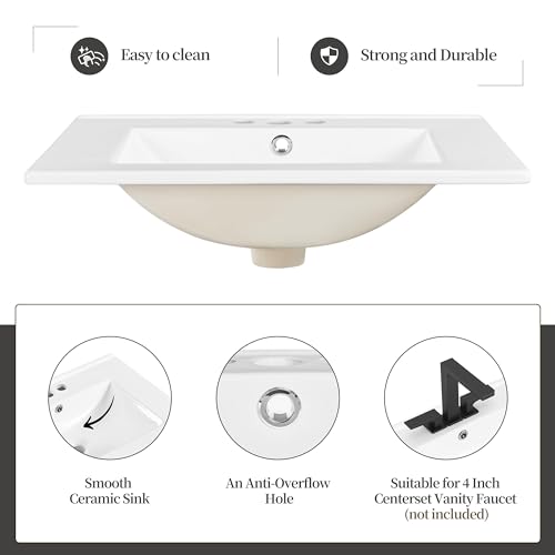 Yaheetech YT-00138347 24 Inch Modern Bathroom Vanity thumb #4