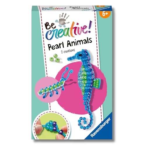 Crea tu caballito de mar único. Con 18428 perlas iridiscentes y limpiapipas, tus hijos harán arte espectacular. Ideal para niños a partir de 6 años. Regalo perfecto y manualidades que se disfrutan.