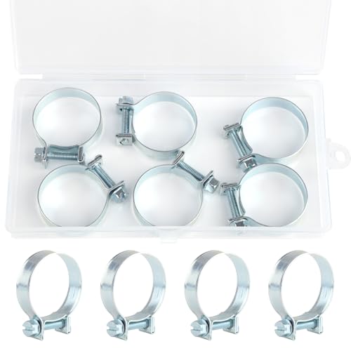 Kayqbonke 10 Stück 28-30mm Mini Schlauchschellen, Verstellbar