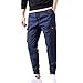 Produktbild Herren Cargo Hose Herren Atmungsaktiv Lose Lange Hosen Sweatpants Sport Fitness Gym Training Trainingshose Freizeithose Lang Hosen Jogger Pants