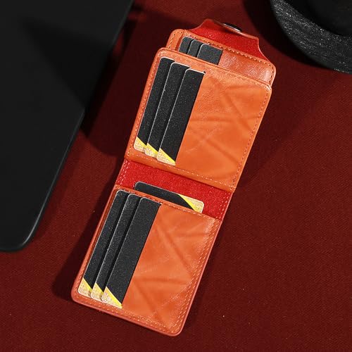 Men Bill Wallet PU Leather Credit Card Photo Holder Bifold Billfold (Brown, 100 Dollar)3