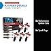 TRQ Ignition Coil and Spark Plug Kit 10 Piece High Performance Compatible with 2004-2006 Chevrolet Colorado 2004-2006 GMC Canyon 2006 Hummer H3 2006 Isuzu i-350 2007-2008 i-370