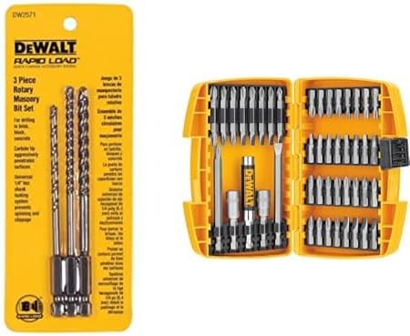 DEWALT Masonry Drill Bit and Screwdriver Bit Set
