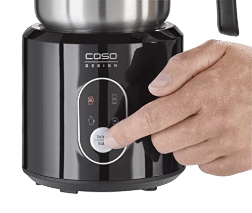 CASO Crema & Choco Black, Milchaufschäumer für Kuhmilch und Pflanzenmilch, Kalter Milchschaum, Heißer Milchschaum… – Bild 3