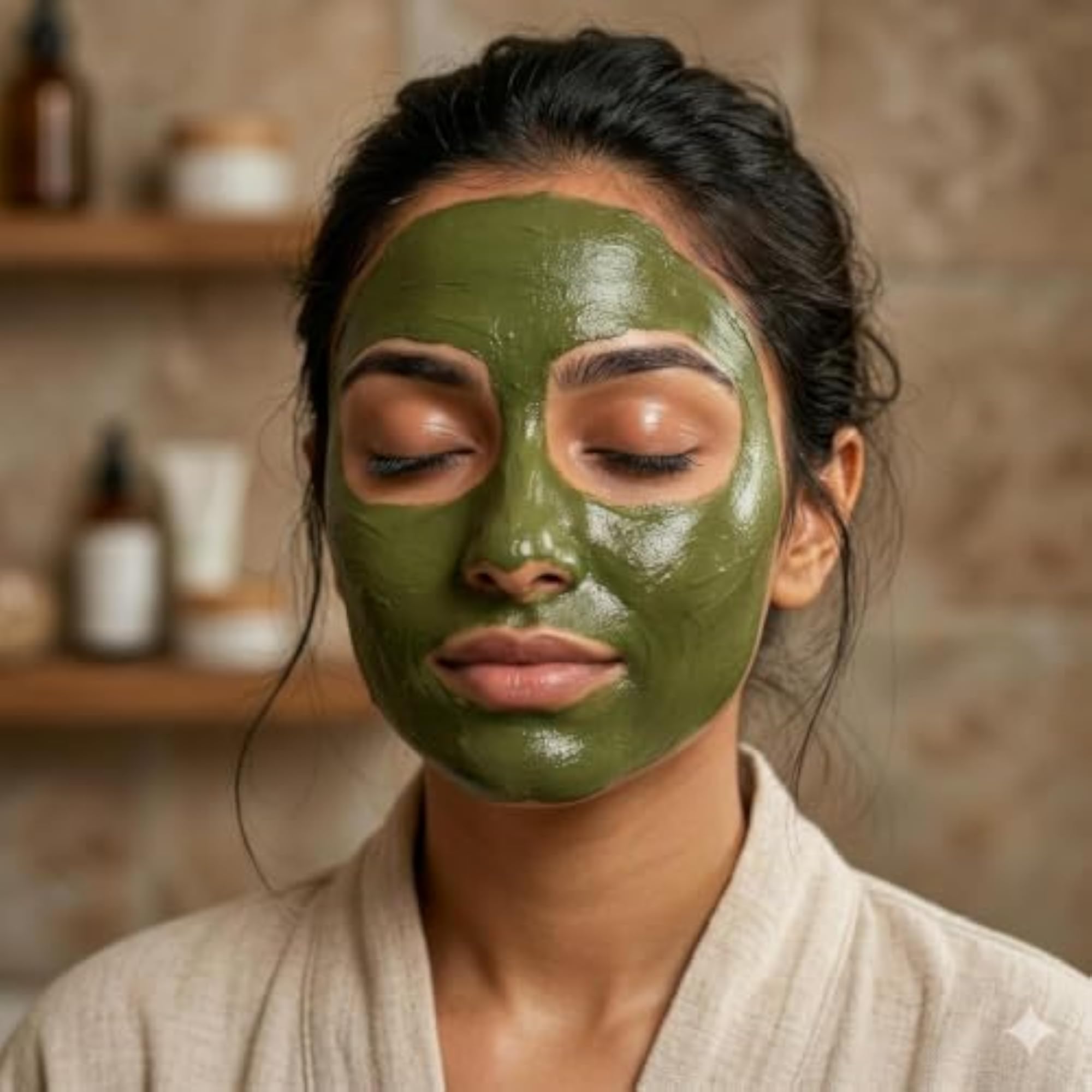 Krishv Neem Leaf Powder & Rose Water Combo, Natural Skincare