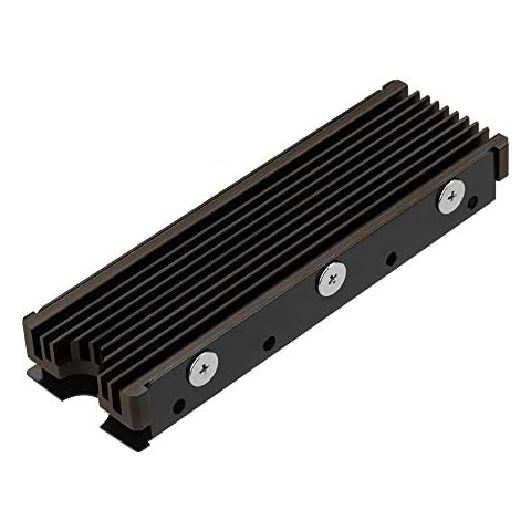 M.2 Heatsink NVME 2280 SSD Heat Sink Support Single Double Sided M2 SSD Cooling with Thermal Silicone Pads Cooler for Computer PC PS5 PCIE NVME or NGFF SATA M.2 SSD Installation Cover