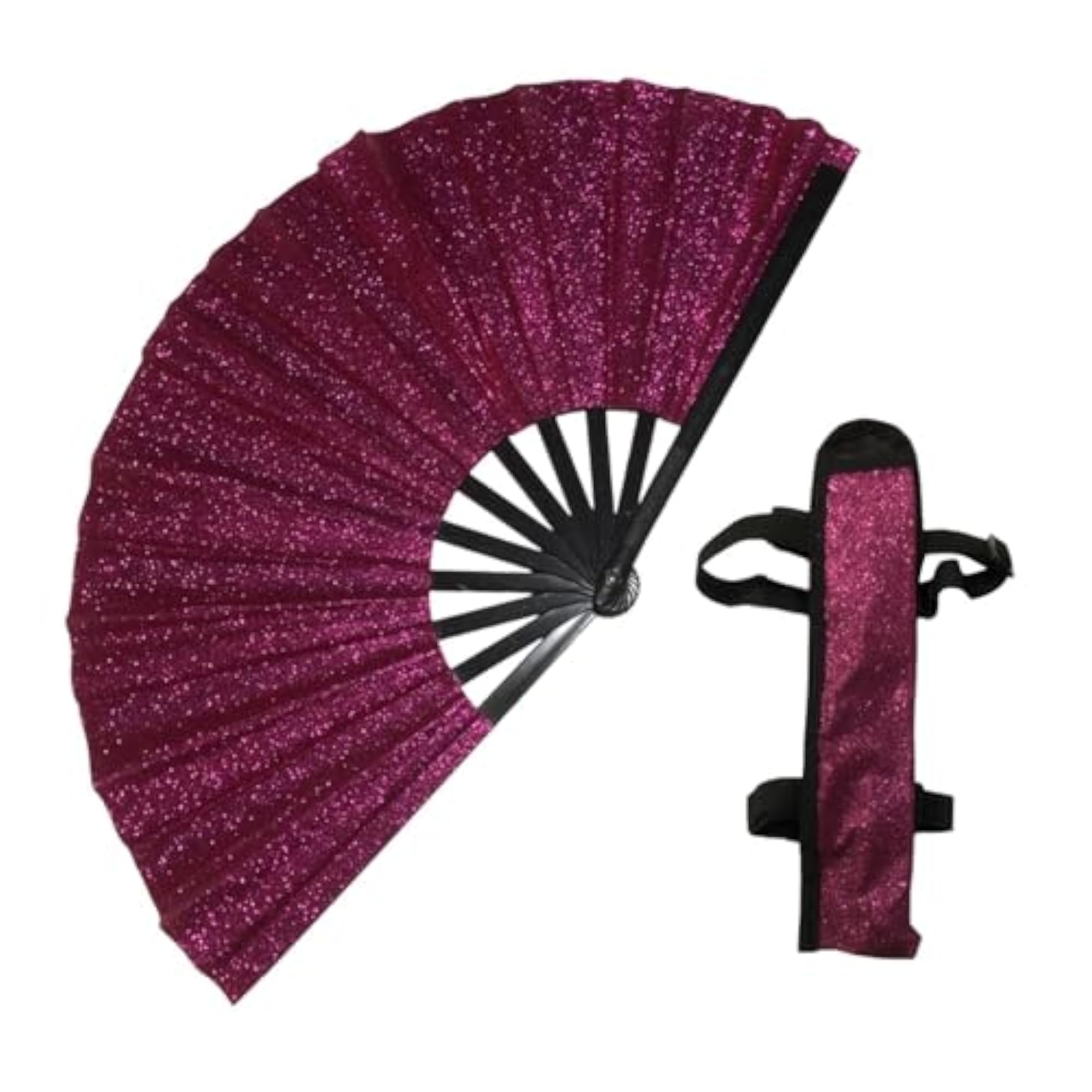 Folding Glitter Chinese Kung Fu Fan